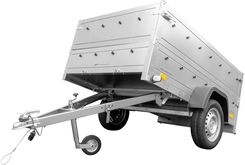 Unitrailer Przyczepa Burtowa 200X125 Dmc 750kg Garden Trailer 201 Kipp Z Burtami Bis I Kołem Podporowym