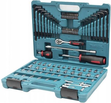 Makita p-46470 zestaw narzędzi kluczy osprzętu akcesoriów nasadki imbusy i inne w walizce