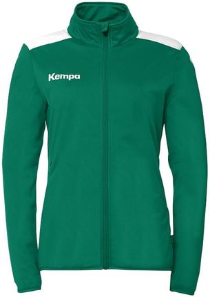 Bluza Emotion 27 Poly Women Kempa - Ciemny Zielony/Biały