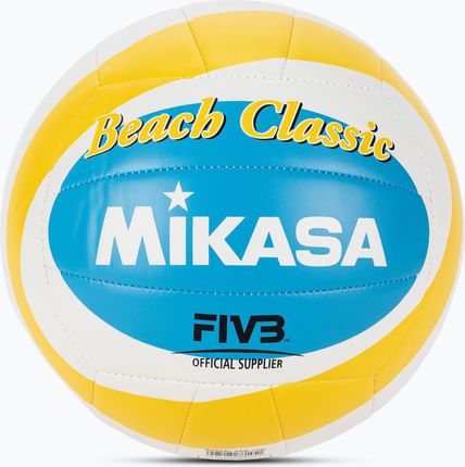 Piłka Do Siatkówki Plażowej Mikasa Bbv543C-Vxb-Ysb-5 Yellow/Blue Rozmiar 5