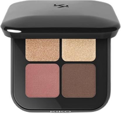 Kiko Milano Bright Quartet Eyeshadow Palette Paleta Czterech Cieni Do Powiek 02 Rosy Mauve Variations 3.5G