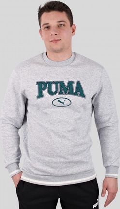 Bluza Męska Puma Bawełniana Wkładana Ocieplana Szara