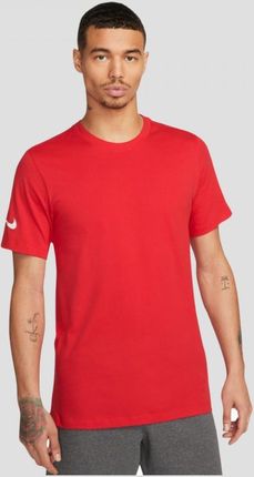 Koszulka Męska Nike Sportowa Bawełniana Czerwona