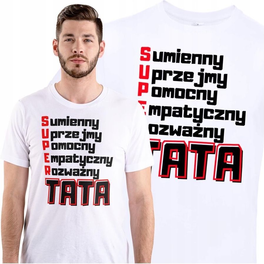 Koszulka Na Dzie Ojca Dla Taty T shirt Z Nadrukiem Tata M Ceny I koszulka-na-dzie-ojca-dla-taty-t-shirt-z-nadrukiem-tata-m-ceny-i