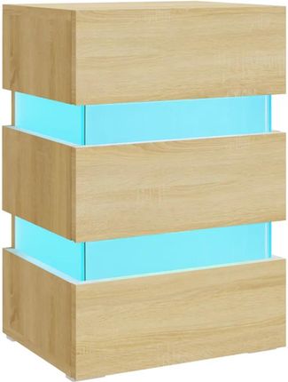 Zakito Szafka Nocna Led 45X35X67 Cm Dąb Sonoma