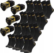Skarpety Work Quarter Czarne 9Pack 43/46 Mocne Skarpetki Robocze Bhp 9Par
