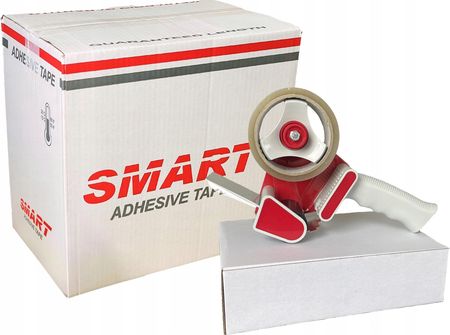 Smart Zestaw Taśma Klejąca Pakowa 48X100 Transparent 48/100 Karton Packer