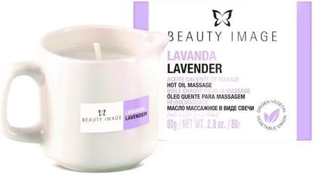 Beauty Image - świeca gorący olejek do masażu LAVENDA