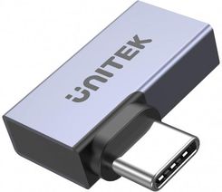 Adapter Unitek USB-C na USB-C kątowy płaski 40Gbps (A1040GY01)