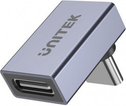 Adapter Unitek USB-C na USB-C kątowy 40Gbps 240W (A1039GY01)