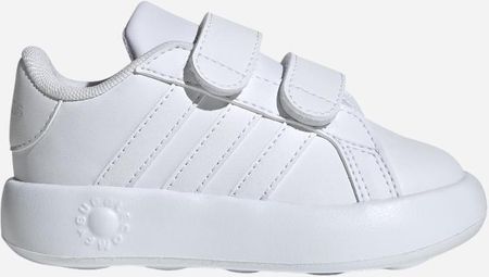 adidas Tenisówki Dziecięce Dla Dziewczynki Na Rzepy Grand Court 2.0 Cf Id5273 Białe