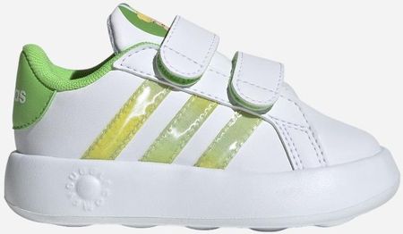 adidas Tenisówki Chłopięce Na Rzepy Grand Court 2.0 Tin Id8014 Białe