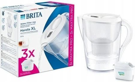 Dzbanek filtrujący BRITA Marella XL biały 3,5l + 3 x MAXTRA PRO Pure Performance