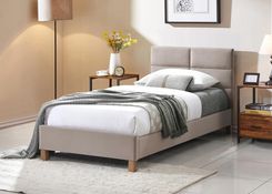 Zdjęcie Signal Łóżko Sierra Velvet 120X200 Beżowy Dąb Bluvel 28 (SIERRAV120BED) - Gostynin