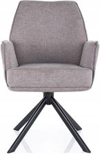 Zdjęcie Signal Krzesło Hugo Brego Czarny Stelaż Szary 07 Obrotowe, Sprężyny (HUGOBRCSZ) - Szczawnica