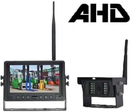Bezprzewodowy zestaw kamera AHD + Monitor 7" 12V/24V z funkcją nagrywania DVR