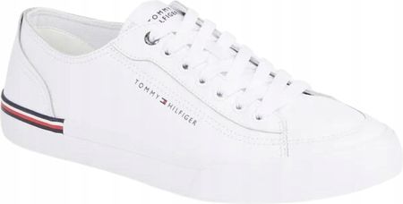 Buty sportowe męskie Tommy Hilfiger Corporate Vulc Leather białe