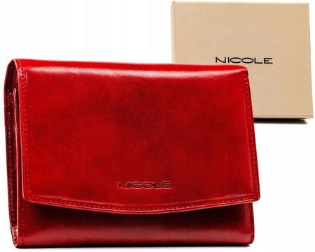 Elegancki, duży portfel damski ze skóry naturalnej Nicole
