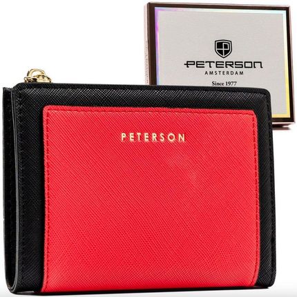 Mały portfel-portmonetka damska ze skóry ekologicznej Peterson