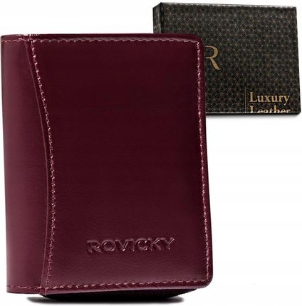 Kompaktowy skórzany portfel damski Rovicky