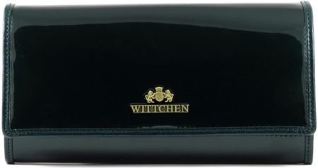 Długi portfel damski Wittchen SKÓRZANY, kolekcja Verona CIEMNOZIELONY