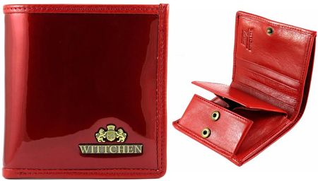 Mały portfel damski SKÓRZANY Wittchen kolekcja Verona CZERWONY