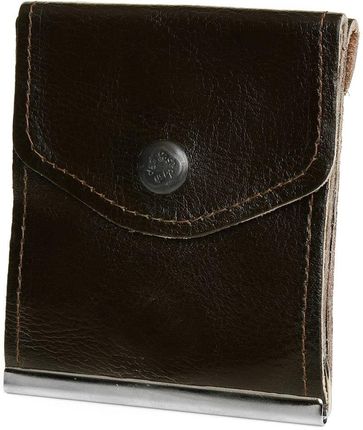 Banknotówka portfel brązowy etui na pieniądze retro uniseks skórzane G61 brązowy, beżowy