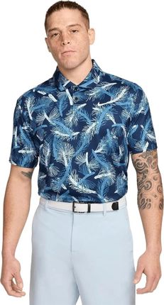 Nike Dri-Fit Tour Pine Print Mens Polo Aegean Storm/White XL Koszulka Polo