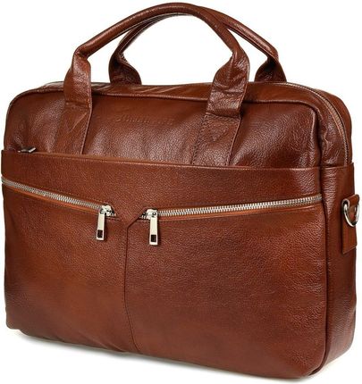 Beltimore torba męska skórzana Duża brązowa laptop J14 brązowy, beżowy