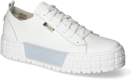 Sneakersy Nessi 21073 Biały+błękit lico