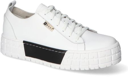 Sneakersy Nessi 21073 Biały+czarny lico