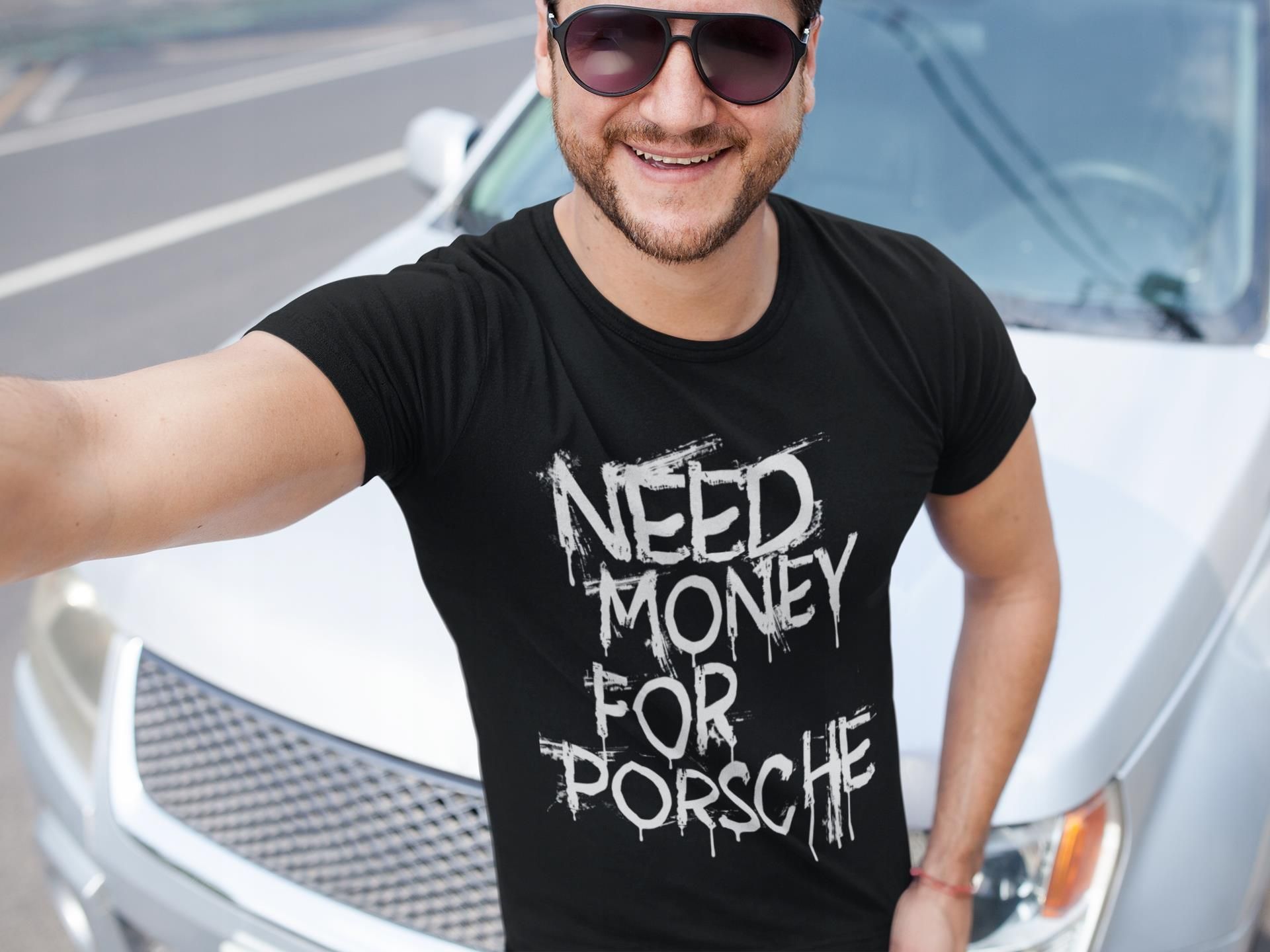 Koszulka męska Need Money for Porsche T-shirt męski - Ceny i opinie