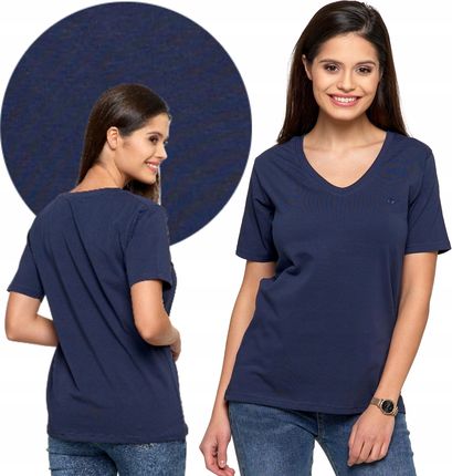 Koszulka Damska Premium Line T-Shirt Krótki Rękaw Bawełniana Moraj XXL