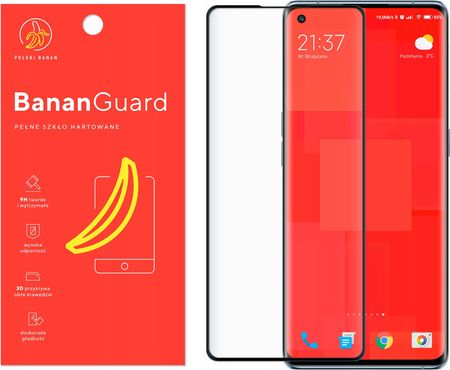 Polski Banan Szkło Hartowane 5D Bananguard Pełne Do Oppo Reno6 Pro 5G