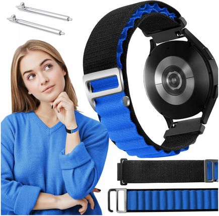 Chronsmarta Pasek Do Samsung Galaxy Watch 6 44Mm Smartwatch Czarno-Niebieska Opaska