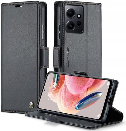 Caseme Etui Skórzane Portfel Na Magnes Premium Do Xiaomi Redmi Note 12 4G