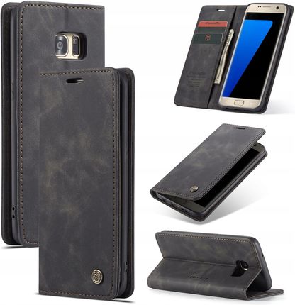Caseme Etui Skórzane Portfel Soft Case Magnet Do Samsung Galaxy S7 Edge