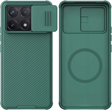 Nillkin Etui Camshield Pro Magnetic Do Xiaomi Poco F6 Redmi K70 Zielone