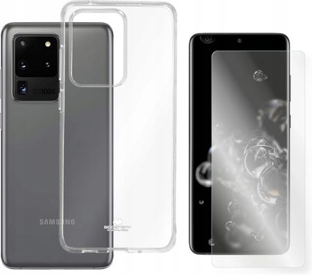 Mercury Etui Do Samsung Galaxy S20 Ultra Bezbarwne Case Pokrowiec I Szkło