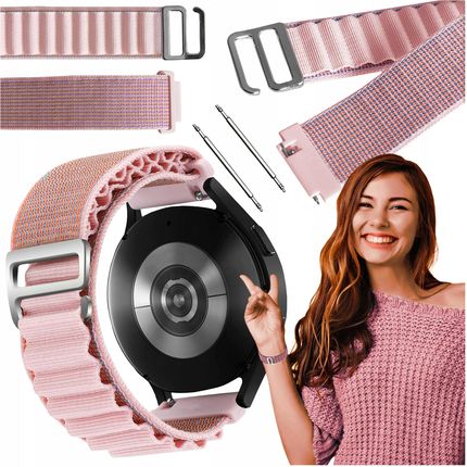 Chronsmarta Pasek Do Samsung Galaxy Watch 4 Classic 46Mm Smartwatch Różowa Opaska 20Mm