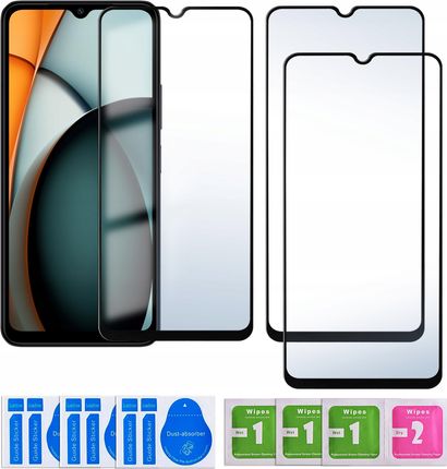 Krainagsm 3X Szkło Hartowane 5D Xiaomi Redmi A3 4G Na Cały Ekran Pełne 9H