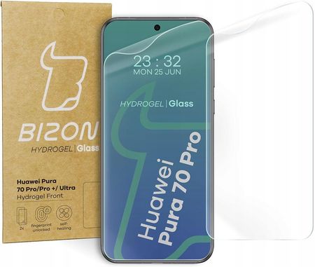 Bizon Folia Hydrożelowa Na Ekran Do Huawei Pura 70 Pro/Pro+/Ultra, 2 Sztuki