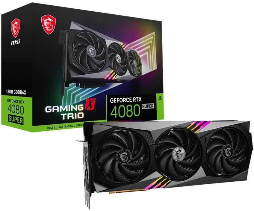 Msi VGA GeForce RTX 4080 SUPER 16G GAMING X TRIO 16GB GDDR6X