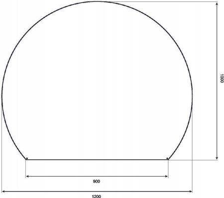 Parkanex Blacha Pod Piec 100x120cm Czarny-Mat