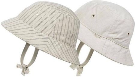 Elodie Details - Dwustronny kapelusz Bucket Hat - Pinstripe - 6-12 m-cy