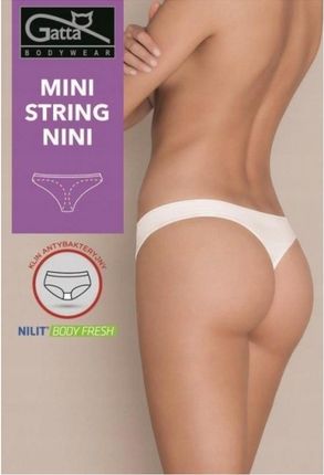 GATTA Majtki Mini String Nini M/White