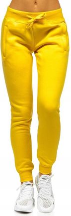 Spodnie Damskie Dresowe Żółte CK-01-28 Denley_xl