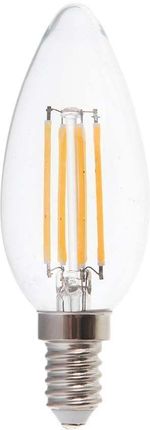 Żarówka LED Filament V-TAC 4W Świeczka C37 E14 3xKlik Ściemnialna VT-2804 3000K 400lm