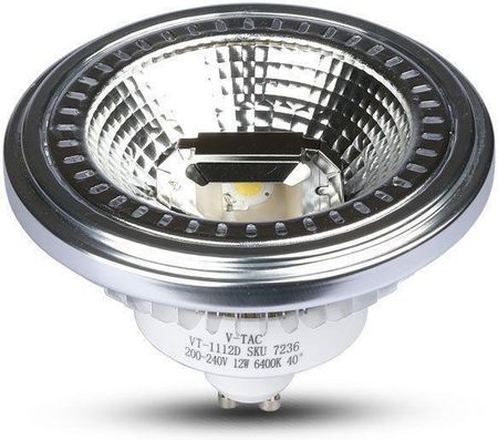 Żarówka LED V-TAC AR111 12W GU10 230V 40st COB VT-1112 6400K 1117lm