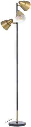 Bigbuy Home Lampa Stojąca 30 X 155 Cm Czarny Złoty Metal (S8802373)